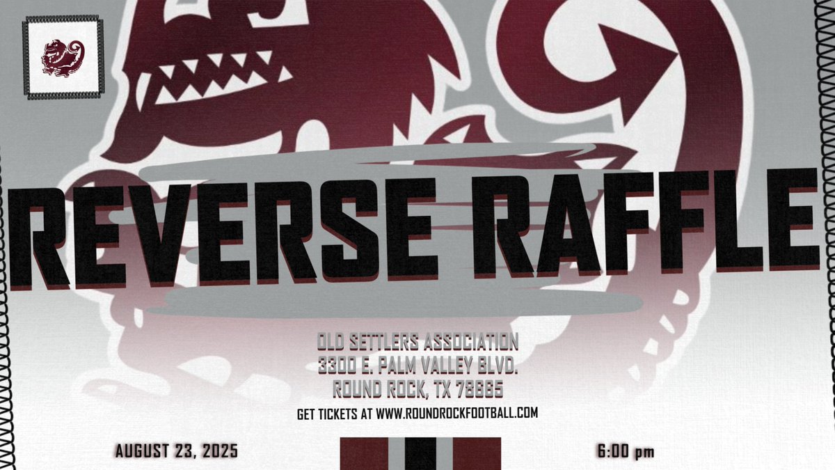 🗣️🗣️Calling all Dragons 🗣️🗣️

Join us for our Reverse Raffle on Saturday August 23 for a chance at the Grand Prize!! 🏆 Limited number of tickets are sold so act now!! See the website for details.