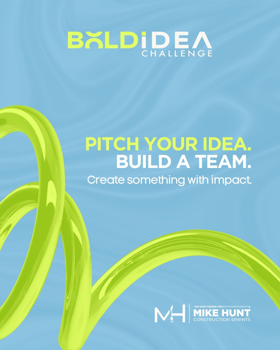 ATI_Arrowhead's tweet image. Got an idea you’ve been thinking about? This is your chance to do something with it. The Bold Idea Challenge is for students who want to take that first step — no pitch deck, no business background, just a bold idea and the drive to explore.
Start here: buff.ly/qDKh0pk