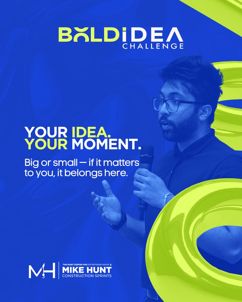 ATI_Arrowhead's tweet image. Got an idea you’ve been thinking about? This is your chance to do something with it. The Bold Idea Challenge is for students who want to take that first step — no pitch deck, no business background, just a bold idea and the drive to explore.
Start here: buff.ly/qDKh0pk