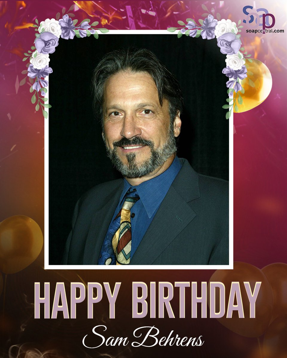 soapcentral's tweet image. Soap Central sends birthday wishes to Sam Behrens, best known for his work on Ryan's Hope and General Hospital.
Drop your messages for the talented actor in the comments below 👇💭