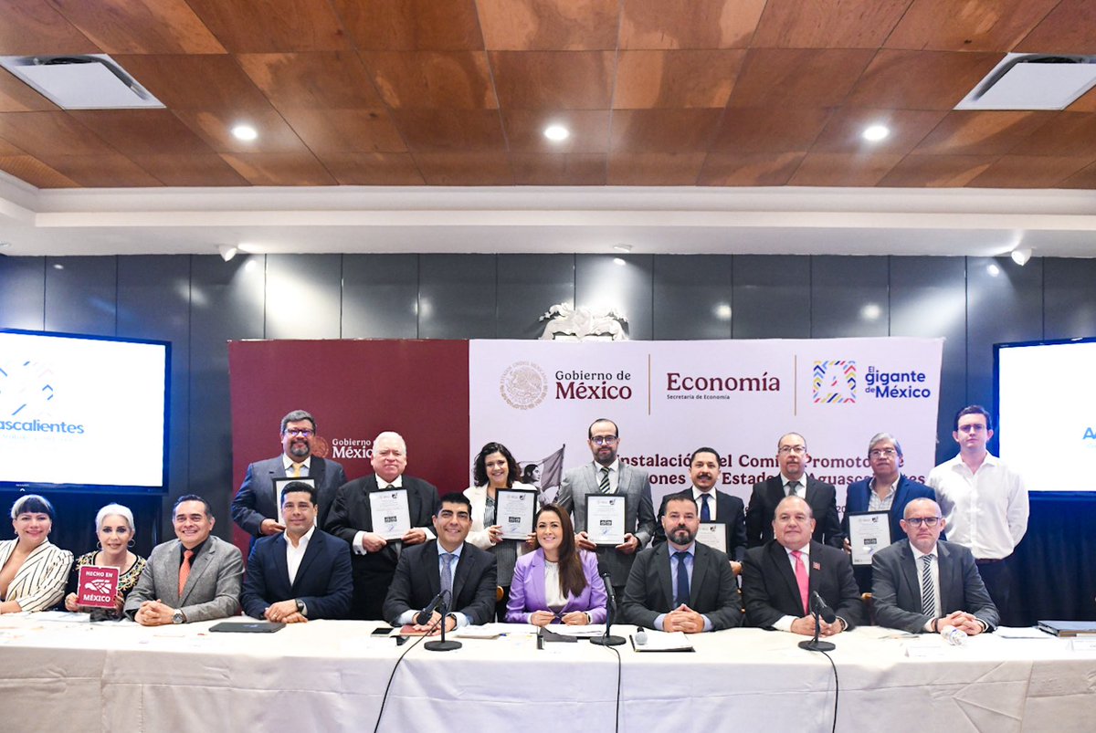 TereJimenezE's tweet image. INSTALACIÓN DEL COMITÉ PROMOTOR DE INVERSIONES DEL ESTADO DE AGUASCALIENTES
Esta mañana se llevó a cabo la instalación del Comité Promotor de Inversiones del Estado de Aguascalientes, un espacio estratégico donde trabajamos de manera coordinada con los tres niveles de Gobierno,…