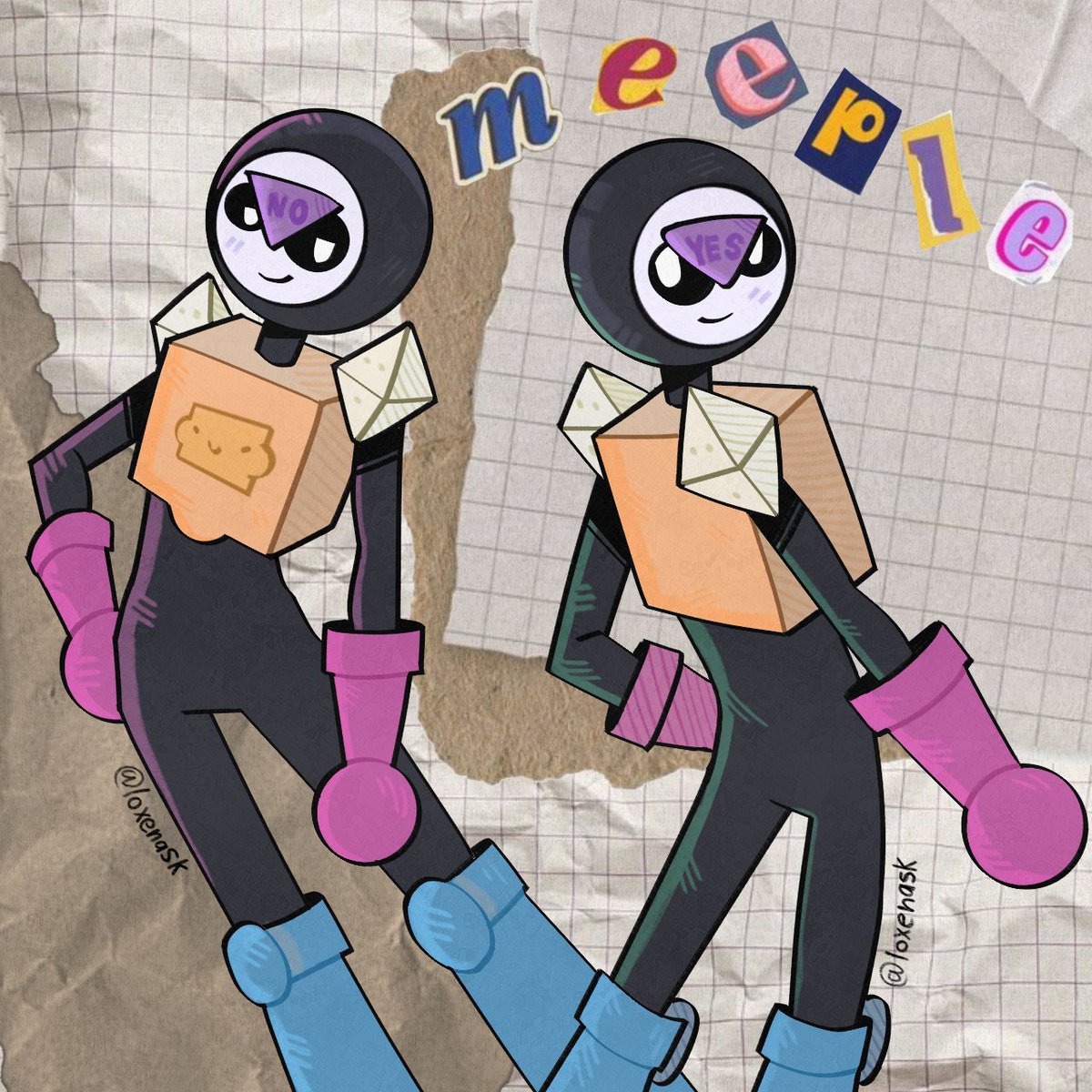 loxenask's tweet image. Yiaaaa #BrawlStarsArt #brawlstarsfanart #brawlstarsmeeple #Meeplebrawlstars