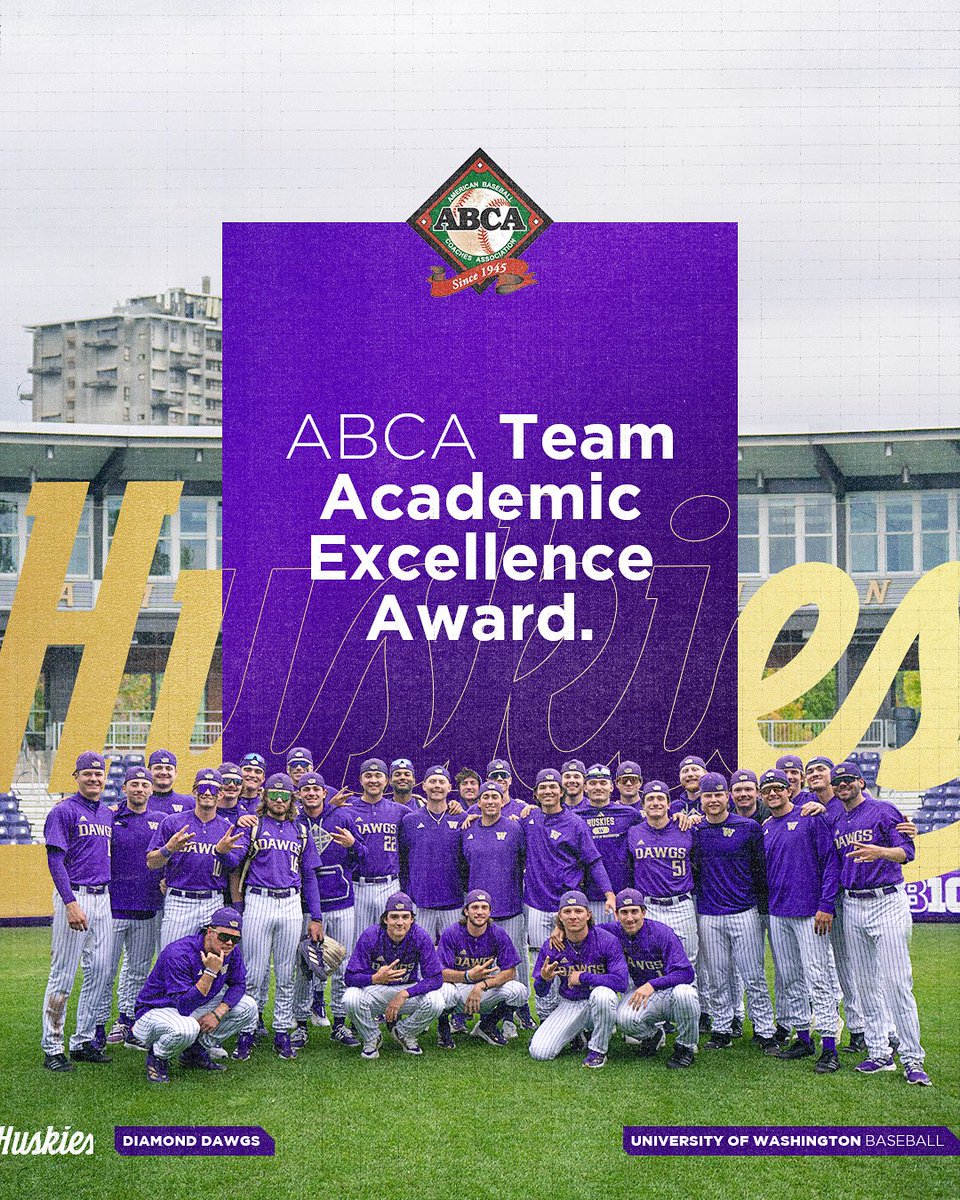 Dawgs got it done 🎓📚

The Huskies earned recognition as an ABCA Team Academic Excellence Award Winner!

📄 gohski.es/4o6QxWP