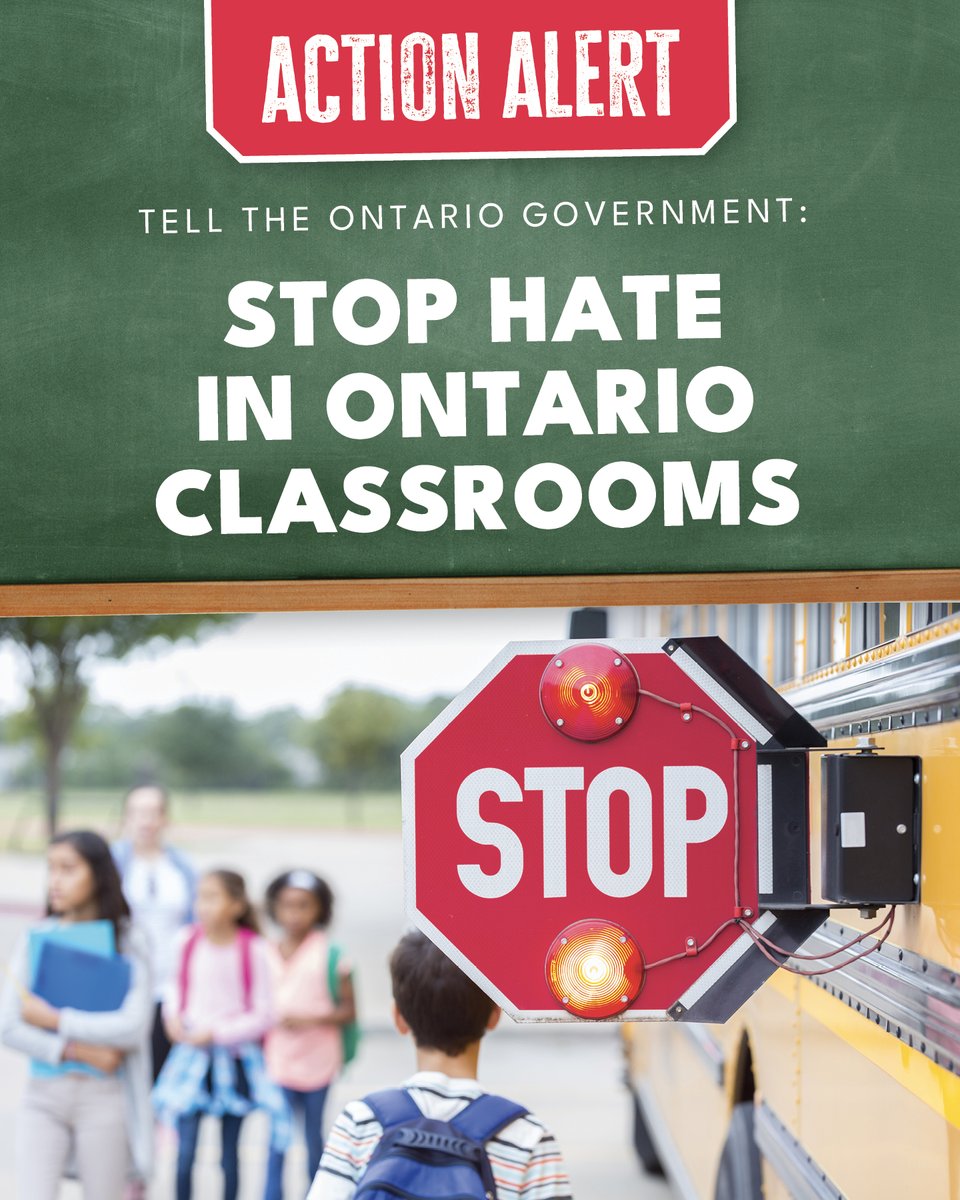 CIJAinfo's tweet image. All students and staff have the right to be safe in Ontario schools.
Jewish students are being harassed, excluded, and dehumanized—by their peers and, in some cases, by their teachers. When antisemitic incidents occur, administrators are failing to hold school staff accountable.…