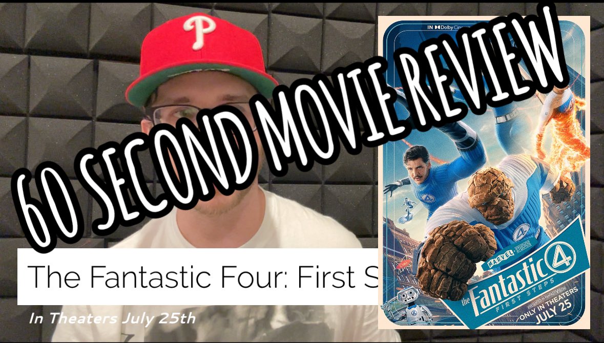 Saw #FantasticFour, here’s that review. In 60 seconds. To find out if it’s amazing. It sucks. It’s fine. 

youtu.be/N0aR5KYfth8?si…