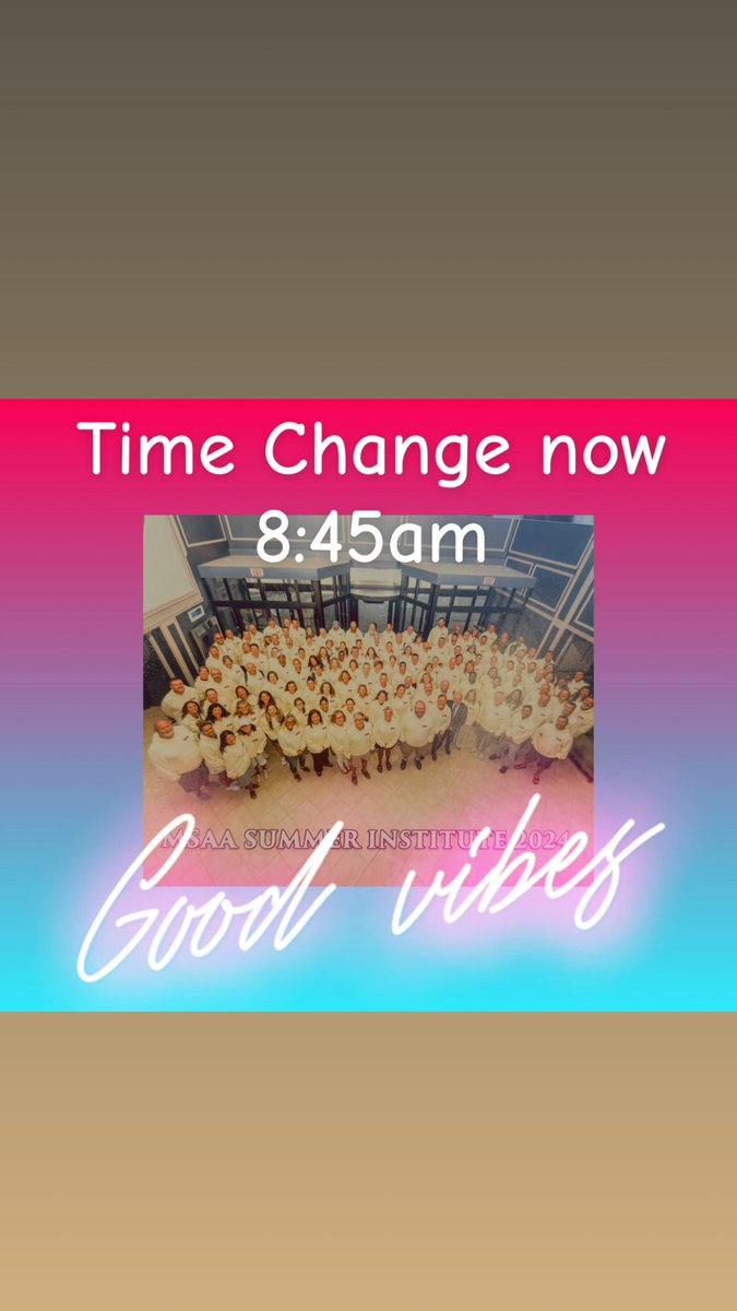 MSAA_33's tweet image. 📸Group Photo Time Change!! Meet in the lobby for 8:45am. Don’t forget to wear your vest! @drcsjones #MSAAsi25
