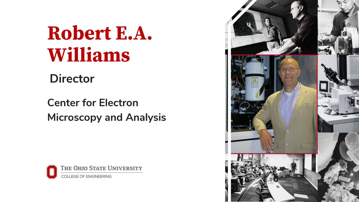 Ohio State Materials Science and Engineering (@osumaterials) on Twitter photo Robert E.A. Williams, the new director of the Center for Electron Microscopy and Analysis (<a href="/CEMAS_OSU/">Center for Electron Microscopy and Analysis</a>), brings a strong background in advanced electron microscopy techniques and a propensity for developing collaborative research environments to the table.
mse.osu.edu/news/2025/07/n… Robert E.A. Williams, the new director of the Center for Electron Microscopy and Analysis (<a href="/CEMAS_OSU/">Center for Electron Microscopy and Analysis</a>), brings a strong background in advanced electron microscopy techniques and a propensity for developing collaborative research environments to the table.
mse.osu.edu/news/2025/07/n…