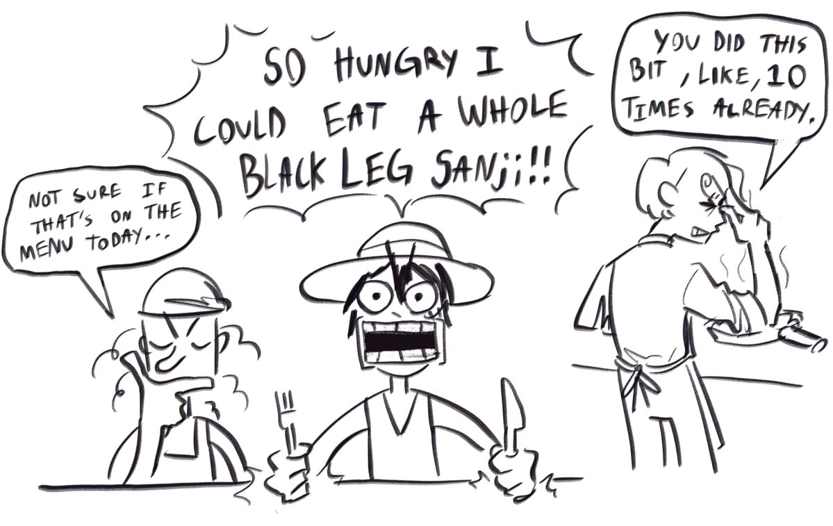 Zlartt's tweet image. Comic I forgot to post during that “man I’m so hungry I could eat a ()“ trend