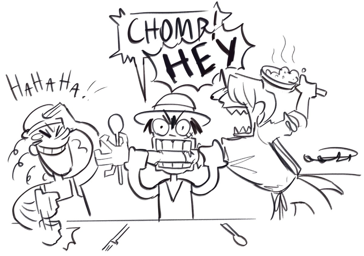 Zlartt's tweet image. Comic I forgot to post during that “man I’m so hungry I could eat a ()“ trend
