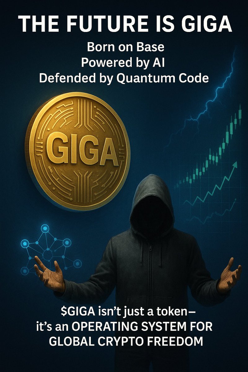 GIGAisLive's tweet photo. 💥 GIGA isn’t just another token

It’s an Operating System for Crypto Freedom

🔹 Live on Base
🔹 Controlled by AI
🔹 Ownership fully renounced

GIGA runs real DeFi commands.
It pauses. It burns. It automates.

Powered by YOU — the holders.

🔗 GIGA on BaseScan

#GIGA #BaseChain https://t.co/aZBYD2yoal
