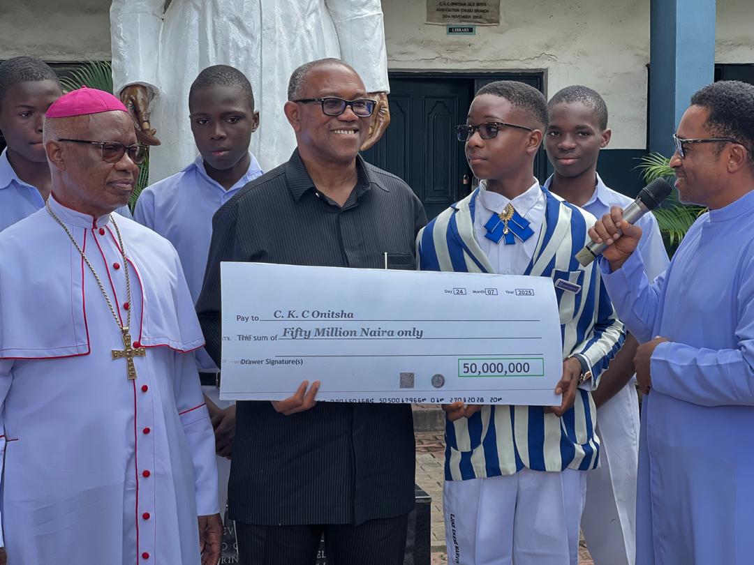 PeterObi's tweet image. Supporting the School That Shaped Me
Today, I returned to my alma mater, Christ the King College (CKC), Onitsha, to present a ₦50 million donation in collaboration with some fellow Old Boys. The support is aimed at improving infrastructure and enhancing the learning…