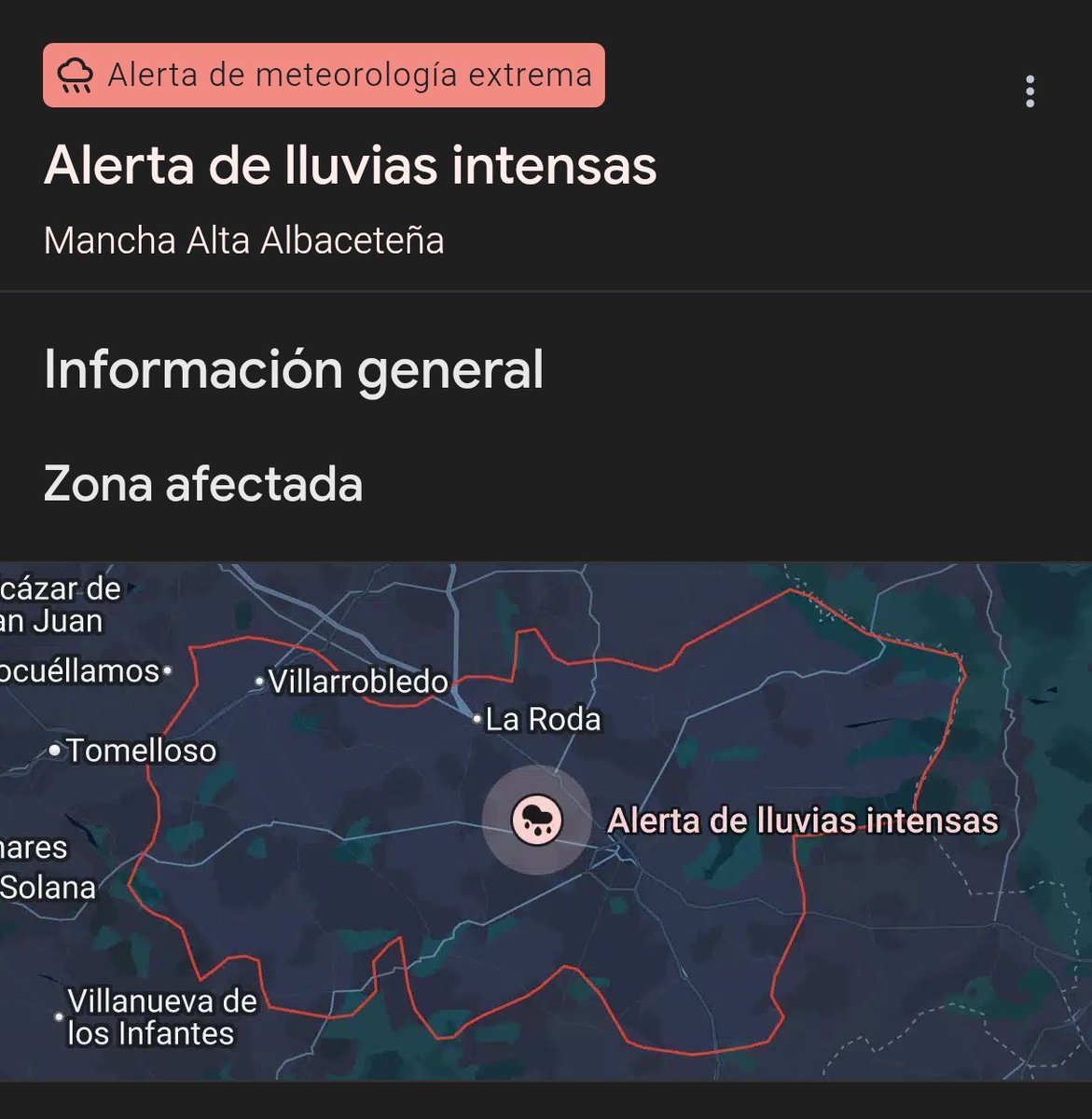 Lo aviso la AEMET. Tormentas fuertes por la provincia. Los que hicieron  caso estaban prevenidos hoy Otros en el ventorro y luego echando la culpa a  otros