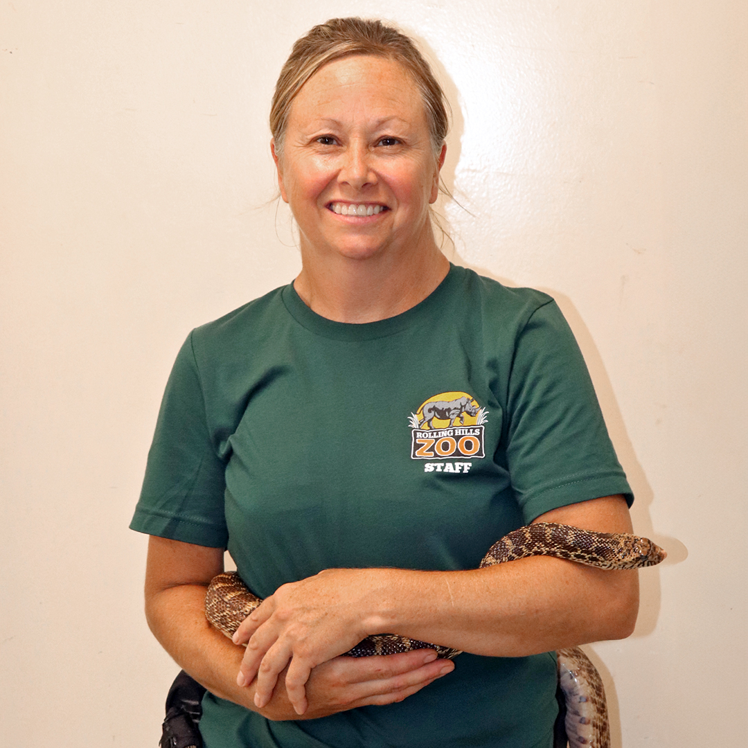 RHZoo's tweet image. It’s #NationalZookeeperWeek! 🐾 We’re spotlighting our amazing Keeper staff all week long! Have you been following along? Head to our Facebook or Instagram daily 'til Sunday to meet the faces behind the care & conservation at #RollingHillsZoo! 💚 #NZKW2025
