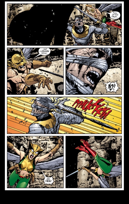 dinahspolly's tweet image. The last issue of Simonson Hawkgirl was actually pretty good! This sequence in particular went hard