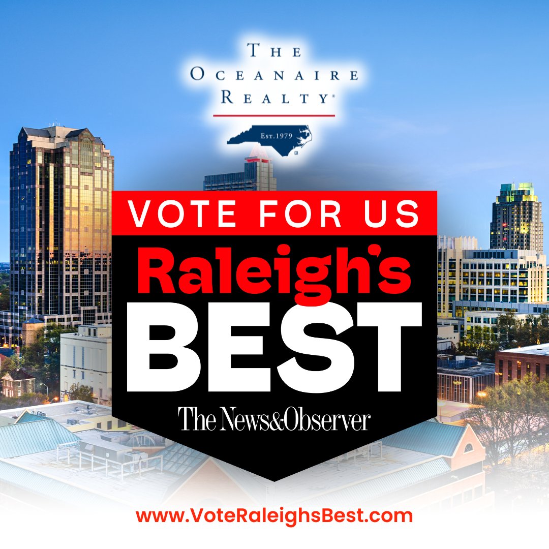 Only two days left! Your support has been incredible - don’t forget to get your vote in today! 🙏✨

voteraleighsbest.com

✅ Real Estate Company > The Oceanaire Realty
✅ Real Estate Broker > Doug Yopp

#bestofraleigh2025 #raleighsbest #raleighsbest2025