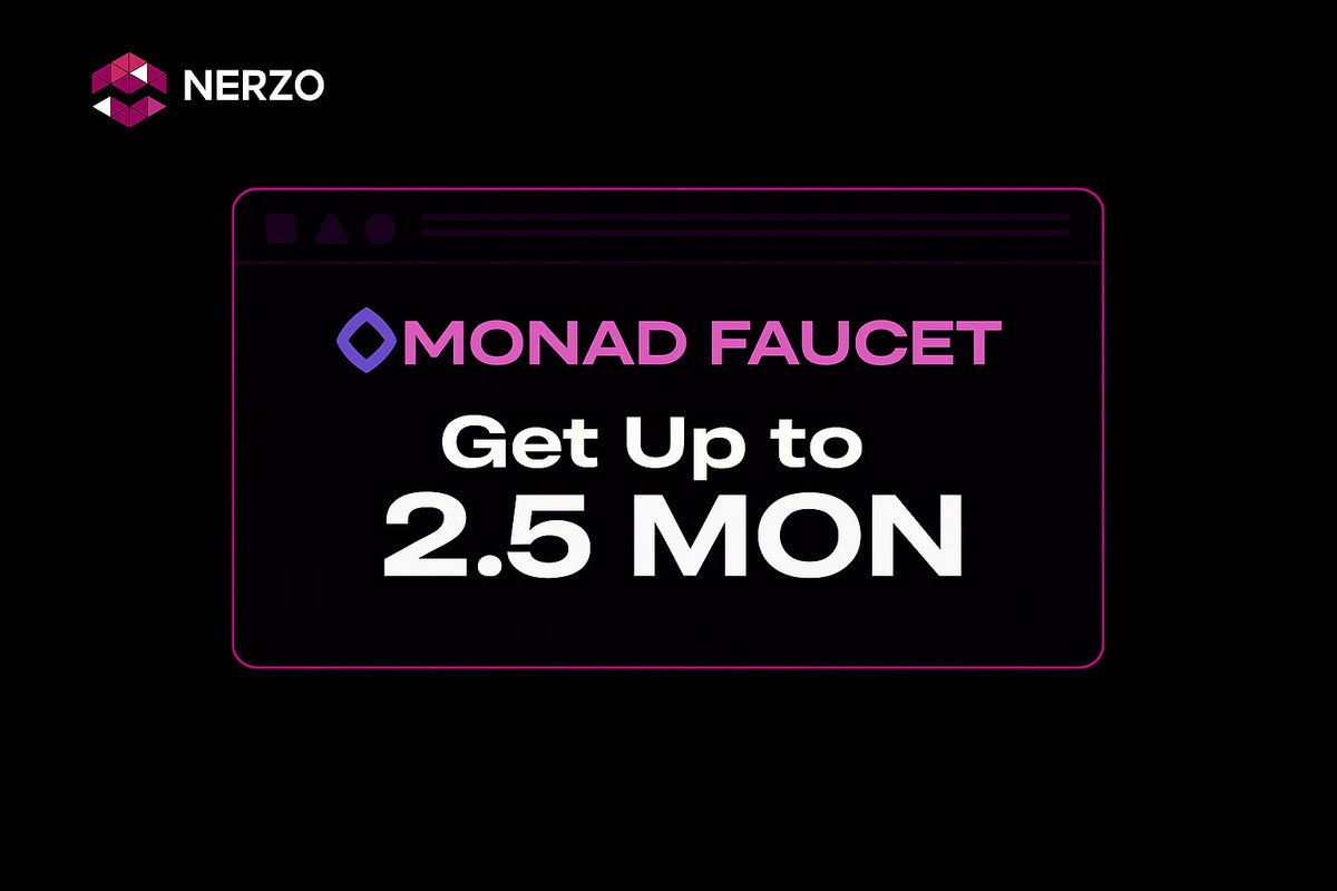 DrazeLab's tweet image. Get 2.5 Mon Everyday 🎁🚰
👉 Claim Faucet : faucet.nerzo.xyz/monad
RT+ Mention @monad
#Mon #monad #MonadMainnet #faucet