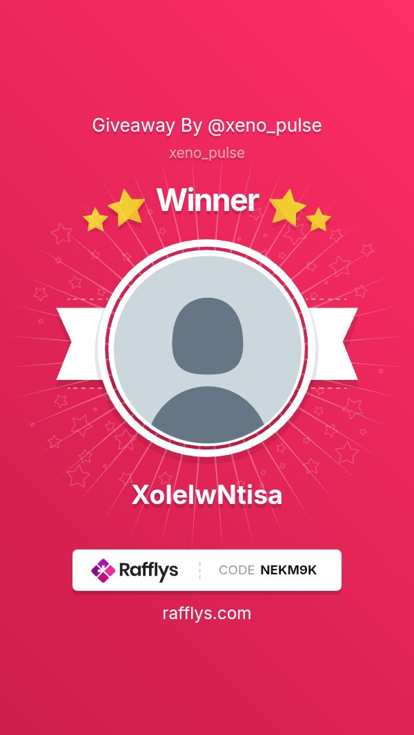 XenoPulse (@xeno_pulse) on Twitter photo — GIVEAWAY ENDED — The winners are:
1. <a href="/XolelwNtisa/">Blockcrafted</a>
Certified by <a href="/app_sorteos_ok/">AppSorteos</a> (Code NEKM9K) — GIVEAWAY ENDED — The winners are:
1. <a href="/XolelwNtisa/">Blockcrafted</a>
Certified by <a href="/app_sorteos_ok/">AppSorteos</a> (Code NEKM9K)