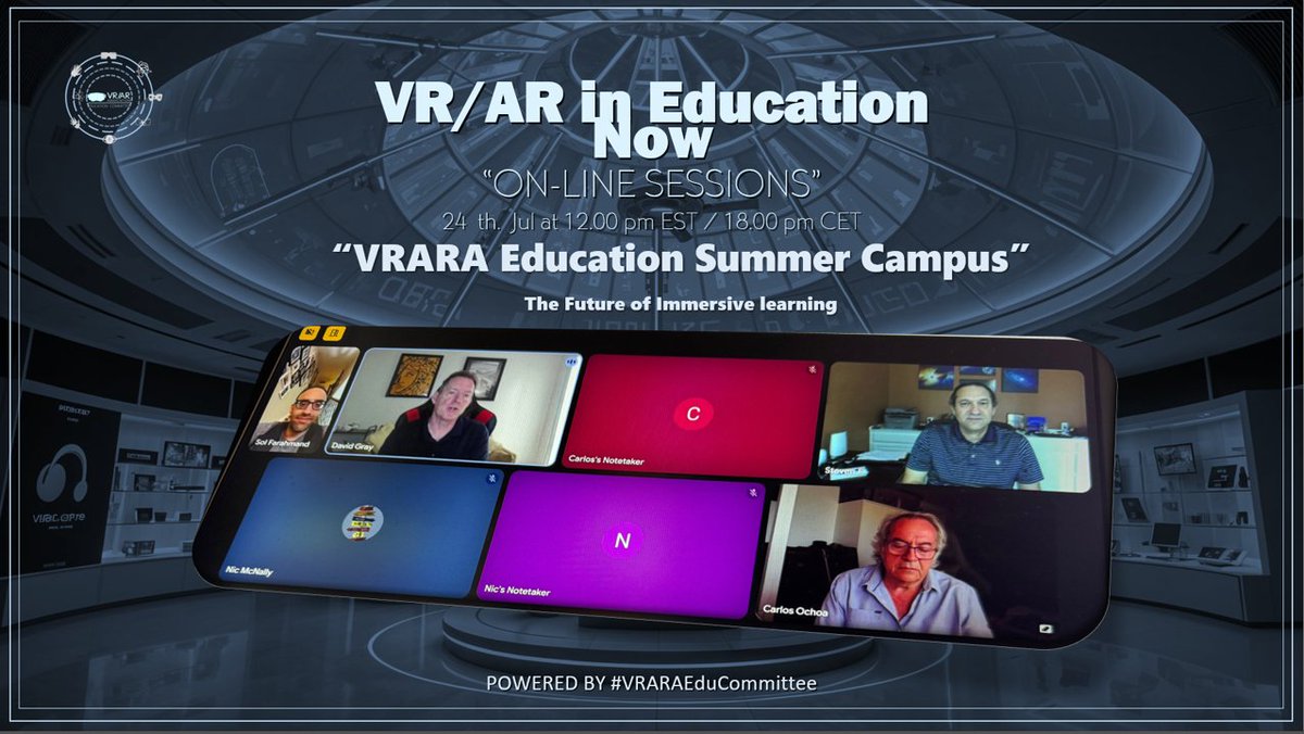 Carlos J. Ochoa Fer #ONEXRStudio (@carlosjochoafer) on Twitter photo 🚀 What’s the real future of immersive learning?
We explored this and more during today’s <a href="/thevrara/">VR/AR Association (VRARA)</a> #VRARAEduCommitee Online Meet — a dynamic session that brought together leading voices in VR/AR, EdTech, and educational transformation.
linkedin.com/feed/update/ur… 🚀 What’s the real future of immersive learning?
We explored this and more during today’s <a href="/thevrara/">VR/AR Association (VRARA)</a> #VRARAEduCommitee Online Meet — a dynamic session that brought together leading voices in VR/AR, EdTech, and educational transformation.
linkedin.com/feed/update/ur…