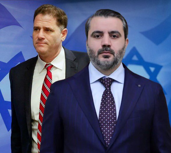 لقاء بين وزير خارجية المرحلة الانتقالية في سورية أسعد الشيباني ووزير الشؤون الاستراتيجية للعدو الصهيوني رون ديرمر مع المبعوث الأميركي لسوريا توم باراك في باريس اليوم.