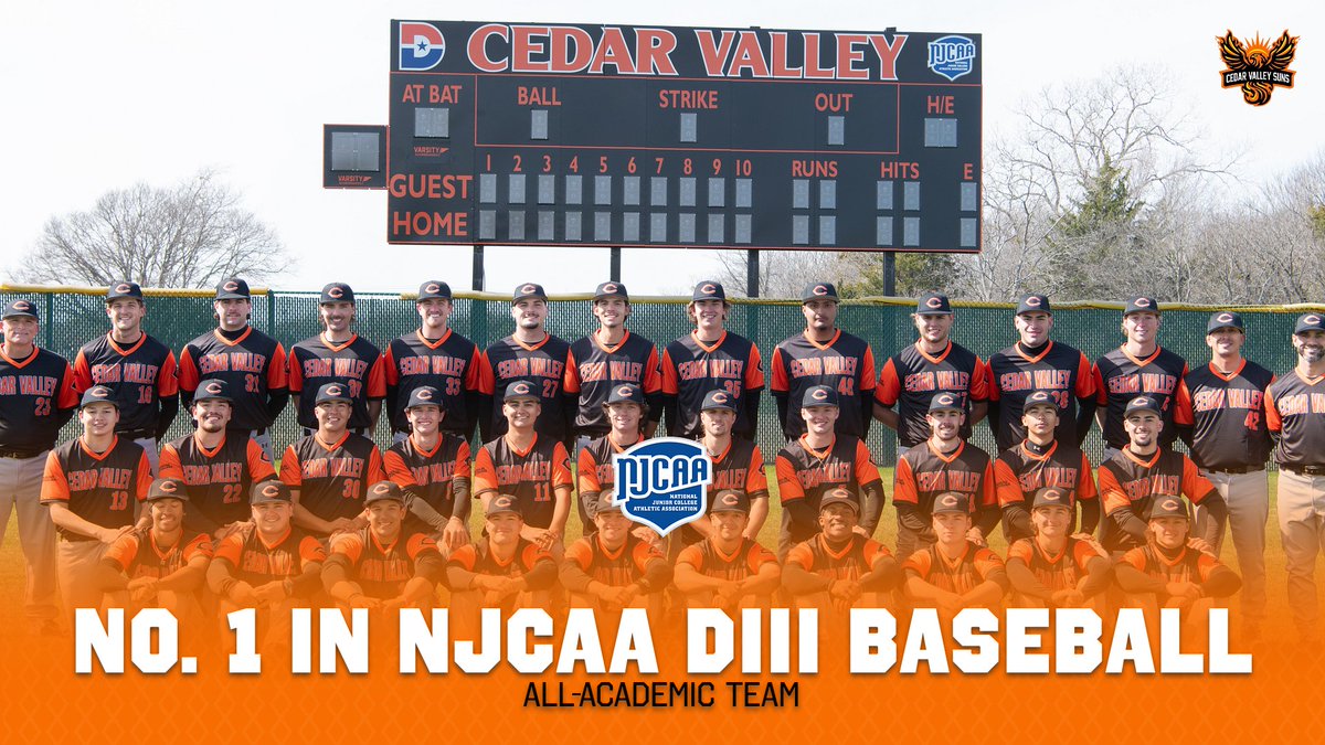 Dallas College Cedar Valley Athletics (@cedarvalleysuns) on Twitter photo ๐<a href="/CedarValleyBase/">Cedar Valley Baseball</a> ๐๐จ๐ฉ ๐๐๐๐๐๐ฆ๐ข๐ ๐๐๐๐ฆ ๐ข๐ง ๐๐๐๐๐ ๐๐๐๐
๐๏ธ bit.ly/44UkO2g
#StrongUnitedNeverSatisfied | #NJCAA #AllAcademic ๐<a href="/CedarValleyBase/">Cedar Valley Baseball</a> ๐๐จ๐ฉ ๐๐๐๐๐๐ฆ๐ข๐ ๐๐๐๐ฆ ๐ข๐ง ๐๐๐๐๐ ๐๐๐๐
๐๏ธ bit.ly/44UkO2g
#StrongUnitedNeverSatisfied | #NJCAA #AllAcademic