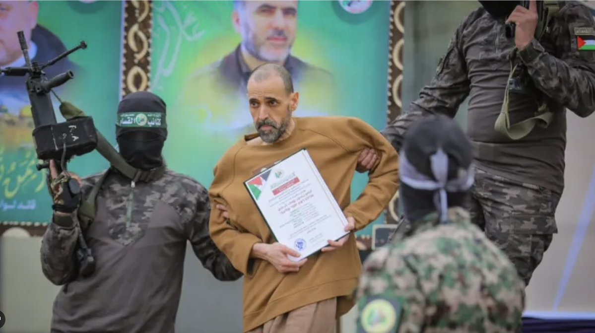 Yes, there is starvation in Gaza, and it’s among the HOSTAGES held by Hamas.

As a reminder, this is malnourished Eli Sharabi, after he was released from Hamas captivity after 491 days.