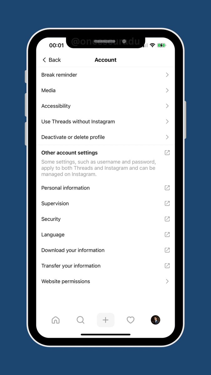 oncescuradu's tweet image. 🧵Threads added on iOS a new setting, “Use Threads without Instagram”.
Threads now allows you to delete your current profile and sign up with an email address or a mobile number.