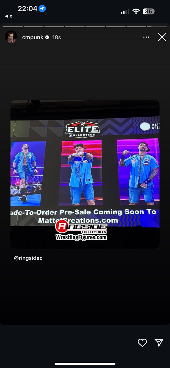 CMPunkStories's tweet image. CM Punk shares a post from Ringside Collectibles of the announcement at #SDCC of his Mattel Creations “Punk Life” figure.
24th July 2025