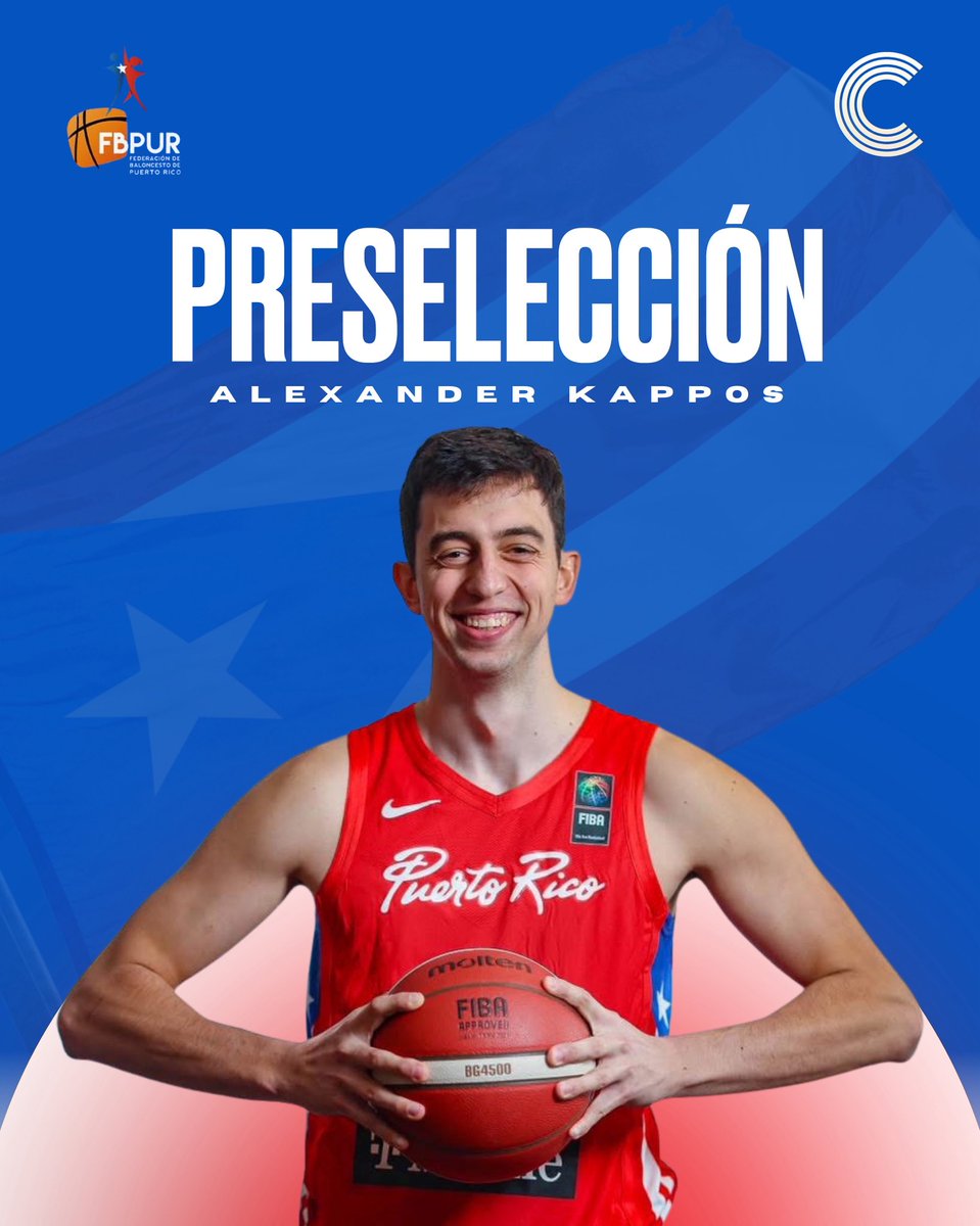 criollosbsn's tweet image. 🇵🇷 Luego de una gran temporada, y haber sido uno de los finalistas para progreso del año en el BSN, Alexander Kappos fue de los escogidos para la preselección del Equipo Nacional rumbo al Americup que se celebrará a finales de agosto en Nicaragua🏀

#criollos #purbasket