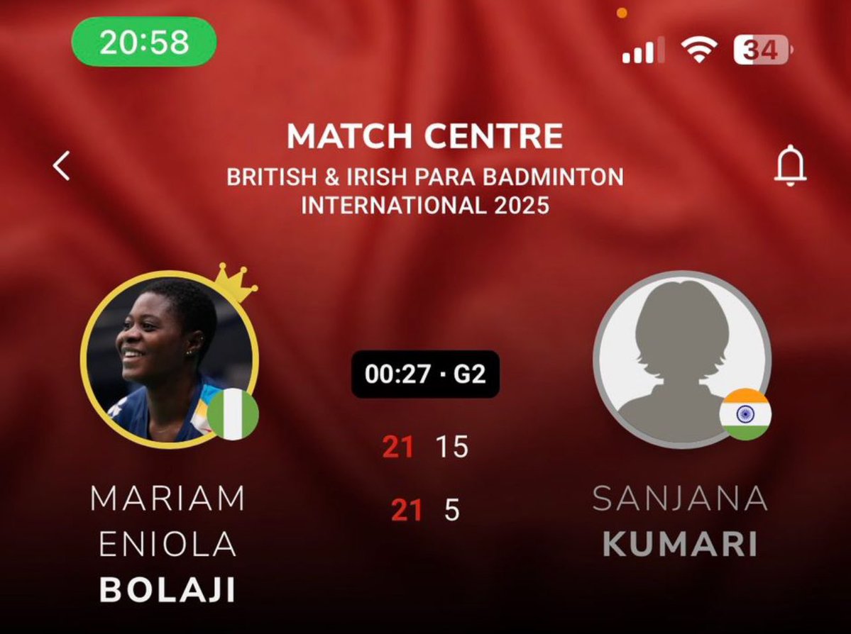 BolajiEniola9's tweet image. Semi Final Secured…✅
I am bringing the Gold-Medal home…!!
Every step closer to the final is a victory in itself — the semi-final isn’t the end, let us hope for more..🕊️💨