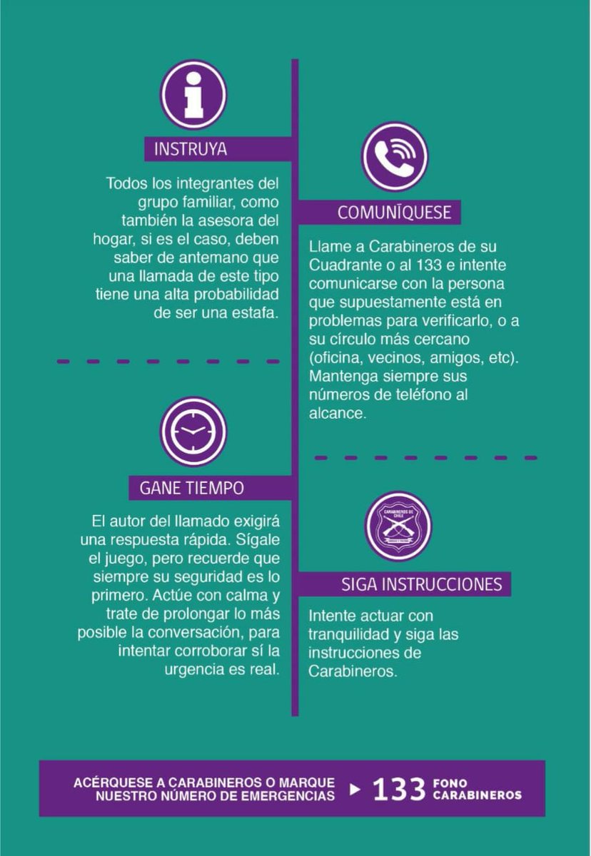 en la que se reiteró las recomendaciones para evitar este tipo de ilícitos además de contestar las inquietudes planteadas por los asistentes; en este caso del taller de #AdultosMayores de los sectores #InésAragay, #ArrauMéndez y #DonPablo👮🏻‍♀️👭🏡.
 #CarabinerosDeTodos