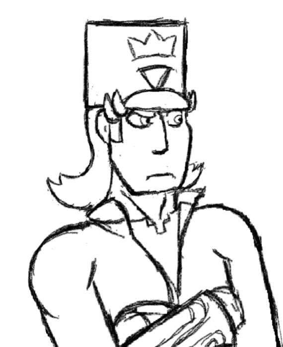 tippy_days's tweet photo. I designed a character's hair this way entirely bc I used to draw it like this under his hat and when I took the hat away I had to figure out something and just did....this

(bonus info, I used to draw in MSPaint and I sucked at it) https://t.co/DuBwODlN0g