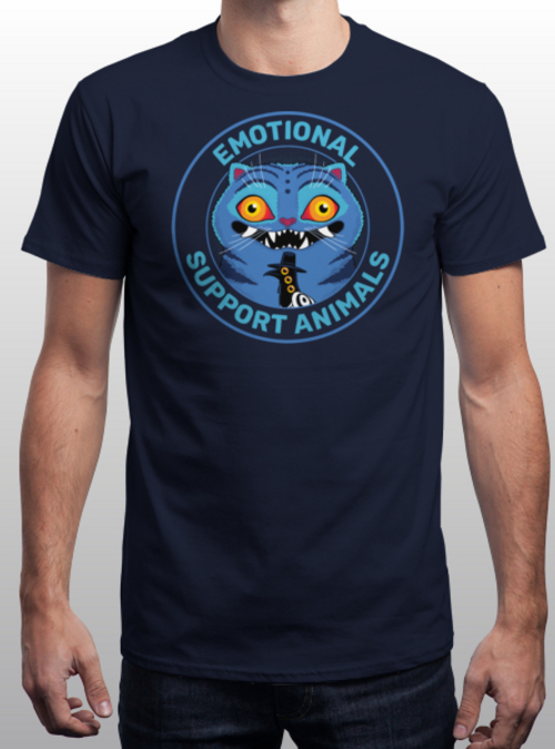 qwertee's tweet image. "Emotional Support Animals" is today's tee on qwertee.com RePost for a chance at a FREE TEE!