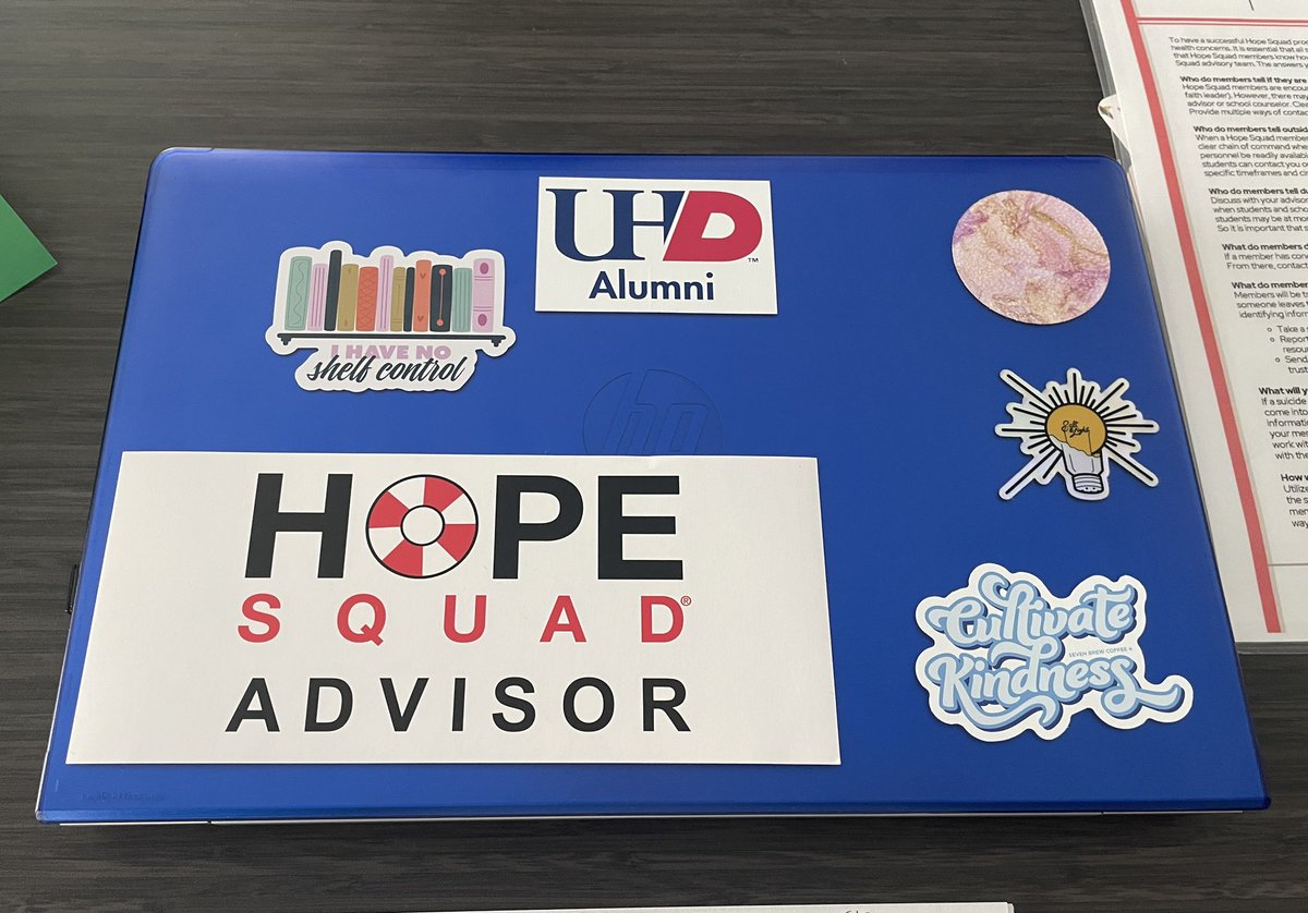 UrsulaKHart's tweet photo. I’m so excited to be a HOPE SQUAD advisor this school year! https://t.co/Tr2LIJqQy5