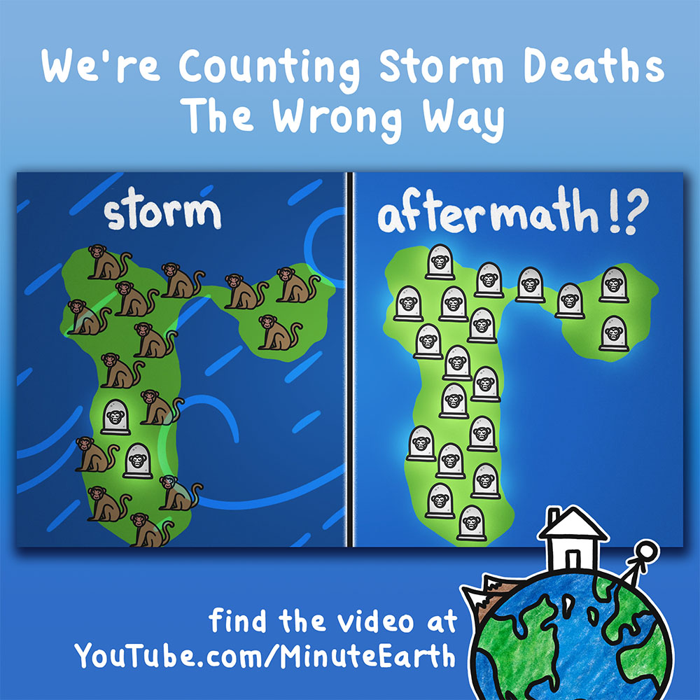 Disasters don’t just cause deaths right away; they often have long tails of destruction due to all the stress they cause and services they disrupt. 

David was confronted with the aftermath of a massive storm when he revisited Monkey Island: youtu.be/2u6IiM5ZT20?si…