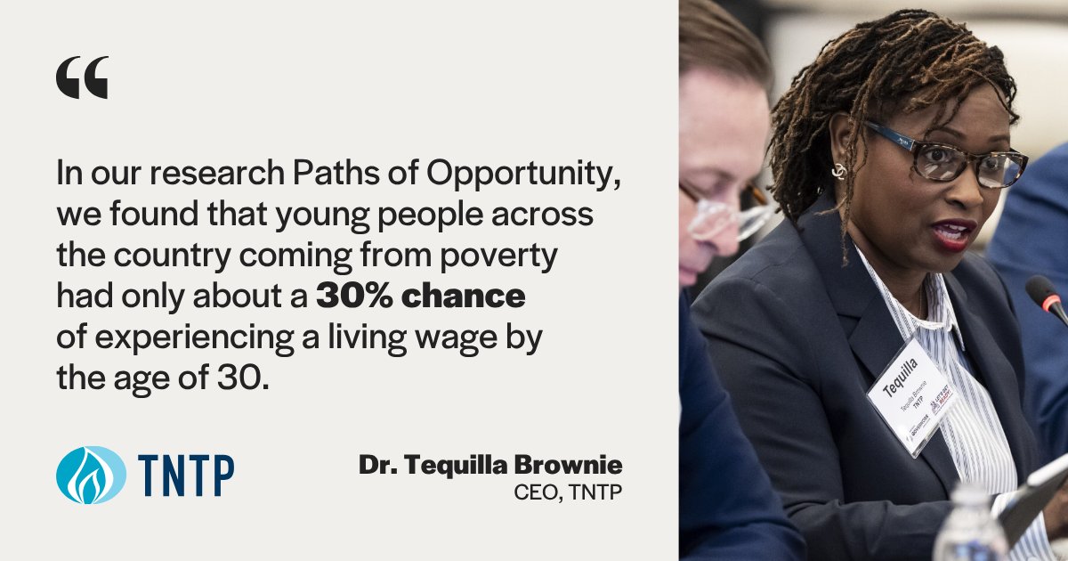 TNTP's tweet image. Big news from @NatlGovsAssoc! 🚨
Their new Let’s Get Ready! Roadmap calls for bold action to prepare students for life + work in a changing world—and @TNTP's Paths research and @TequillaBrownie are featured! Proud to be part of this movement. 🔗 ow.ly/t8Lh50WuZhy