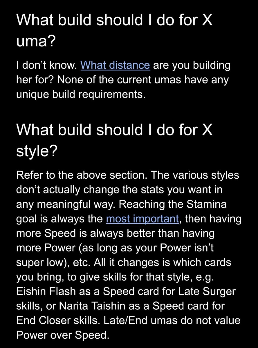sowon_sub's tweet image. many people need to see this scary block of text
there is no "how should I build for x position/uma?" everyone more or less builds the same and follows the same stat framework
