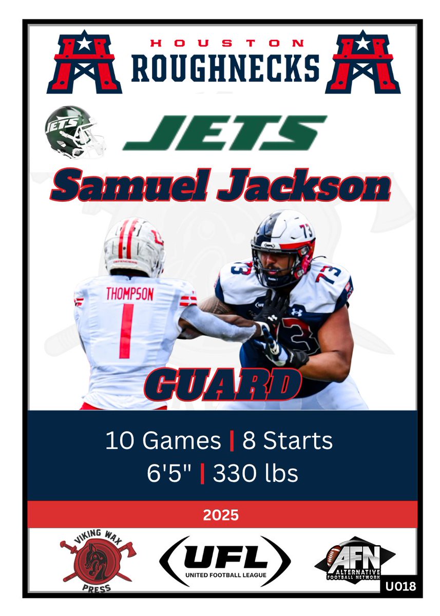 VikingWaxPress's tweet image. UFL➡️NFL update:
I realize the timing isn't great for this post but this is good news for the players.
DC Defender Seth Williams and Houston Roughneck Samuel Jackson are heading to the NFL.
#UFLtoNFL #UFL #NFL
@TheOfficialAFN @XFLMikeG