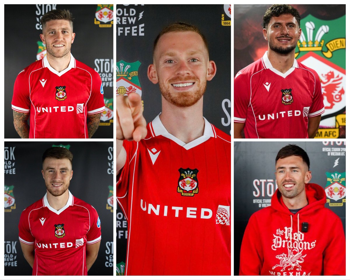 Mad to think 10 years ago our summer signings were Sean Newton, Cameron Bedford, Adam Smith and Javan Vidal but to name a few..........now look at us!!! Mad to think these signings are the norm now with possibly even more to come 🥳🥳 #WrexhamAFC