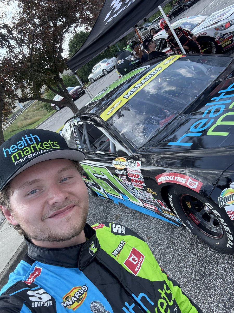 PresleySorah's tweet photo. We’re here at Menards in Carmel, IN! Come check out my #67 machine prior to tomorrow’s LiUNA 150 at Lucas Oil Indianapolis Raceway Park!

@ARCA_Racing 
@MenardsRacing 
@RFHealthMarkets 
@MWHealthmarkets 
@GoGutFL 
#ARCA https://t.co/Qt65d5nmL7