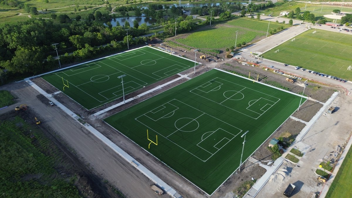 NationWSC's tweet photo. Two new pitches, one goal: elevate the game at the Clinton Lake Youth Sports Complex.
Nationwide Sports Construction proudly delivered two top-tier soccer fields, built for champions of every level. ⚽🌱
Let the games begin. https://t.co/MQroGTnngp