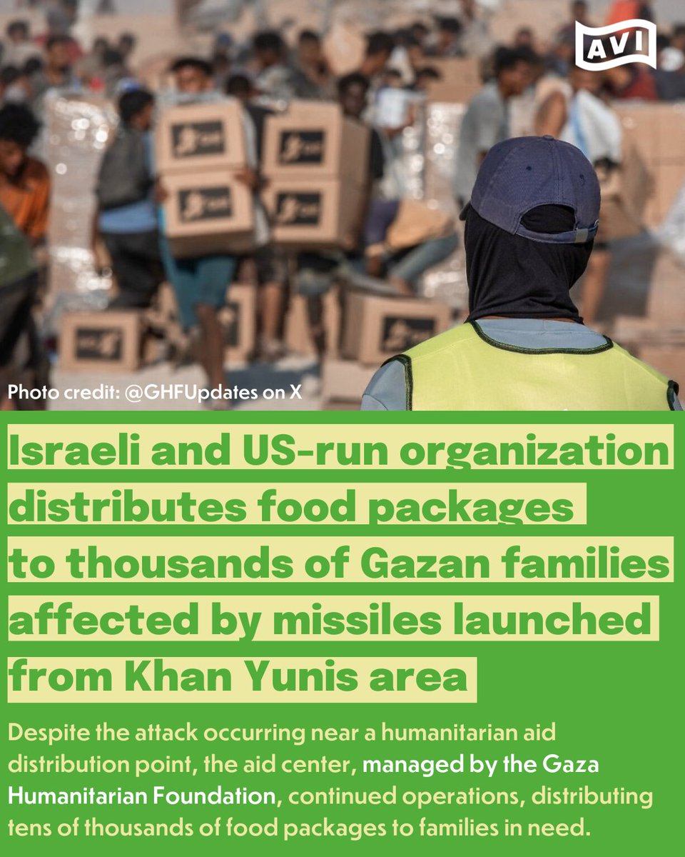 AlliedVoicesIL's tweet image. The @GHFUpdates confirmed that since late May, it has provided nearly 89 million meals to Gaza residents
Caption credit: @JNS_org
#alleyesonkhanyunis #avinews