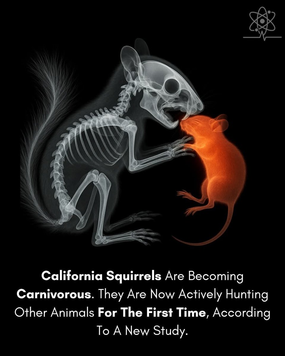 JaysonDC123's tweet image. Recent research has shown surprising dietary behavior among California ground squirrels (especially the rock squirrel and golden-mantled ground squirrel). 

While squirrels are traditionally seen as herbivorous or omnivorous, subsisting on seeds, fruits, and occasionally insects,…