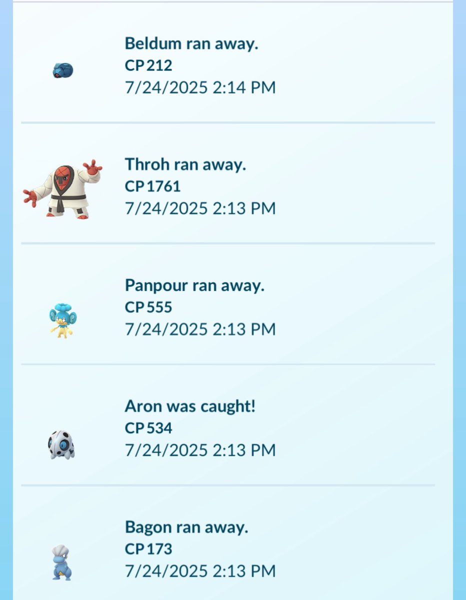 PSA ‼️

There’s a server bug/glitch going around where pokemon are fleeing WAY more often than usual. Save your pokeballs for the time being until it’s addressed or fixed! 

RT for awareness! <a href="/NianticHelp/">Niantic Support</a> <a href="/PokemonGoApp/">Pokémon GO</a> <a href="/MxKestrel/">MXRIOT</a> 

#PokemonGO