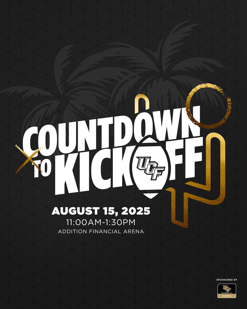 ChargeOnFund's tweet image. The countdown to Kickoff Luncheon 2025 starts now ⚔️
Friday, August 15
11:00 AM – 1:30 PM
Addition Financial Arena
Join UCF coaches, student-athletes, and fans as we kick off the 2025–26 season.
Tables and single tickets available now: foundation.ucf.edu/2025kickofflun…