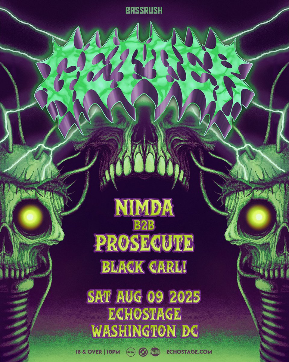 echostage's tweet image. After a long hiatus from EDM, dubstep OG @GetterOfficial finally returns to Echostage on Saturday, August 9th.
Come early and catch heavy hitters @nimda_uk & @prosecutemusic go b2b, + additional support from @BlackCarlBass. ๐ค
Tickets are on sale now โ tix.echostage.com/getter25
