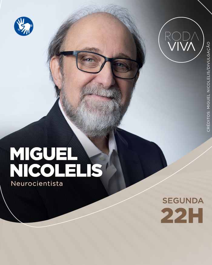 rodaviva's tweet photo. O #RodaViva da próxima segunda-feira (28) entrevista o neurocientista Miguel Nicolelis.

Nicolelis é tido como um dos principais nomes da neurociência no mundo, e também acaba de lançar o primeiro livro de ficção, "Nada mais será como antes", que terá uma adaptação ao cinema.

📺 Com apresentação de Vera Magalhães, o programa vai ao ar, ao vivo, a partir das 22h, na Cultura, no site da emissora, no app Cultura Play, além de YouTube, X, TikTok e Facebook.

#SomosCultura 

#TVCultura #MiguelNicolelis #Ciência #InteligênciaArtificial #Neurociência