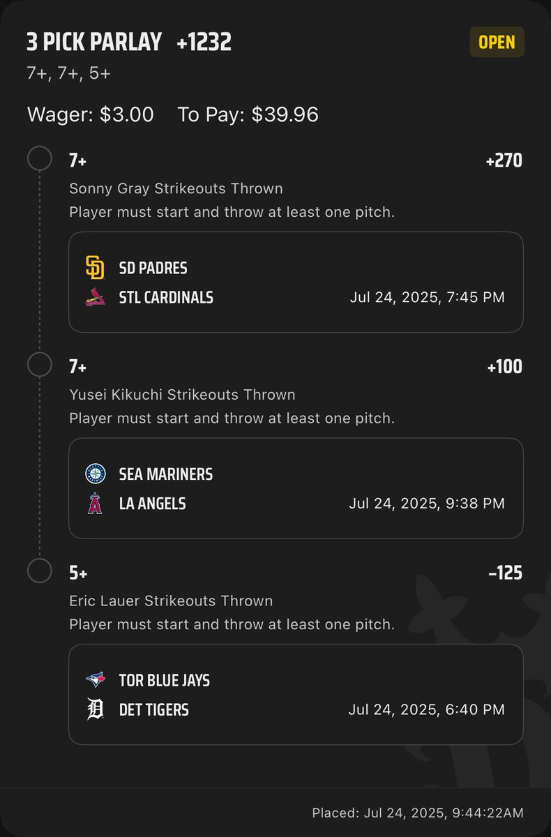 AprosAnalytics's tweet image. Last plays got the day!

Good luck, everyone 🍻

#mlbbets #mlbslips #freeslips