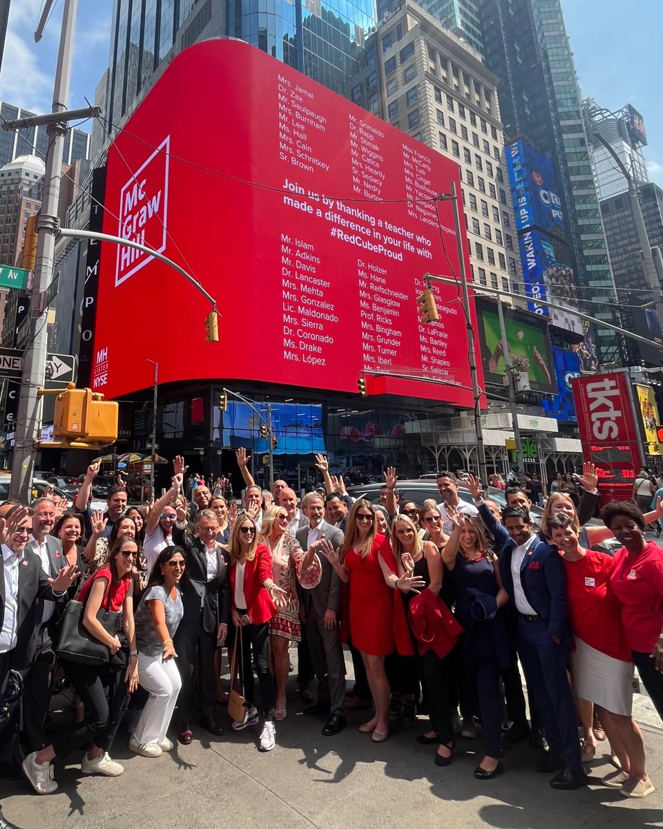 MHEducation's tweet image. A big thank you deserves a big screen. To all the teachers who have inspired minds and changed the lives of learners: Thank you! Join the conversation and thank a teacher who has made an impact on your life with #RedCubeProud.