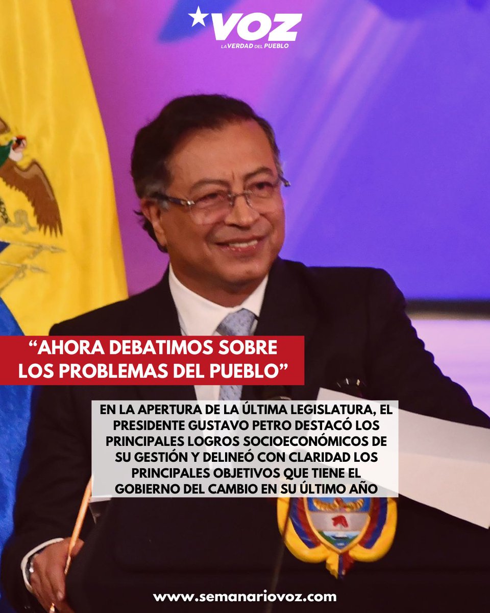 semanariovoz.com/ahora-debatimo…

🗣️ El 20 de julio de 2025 fue la conmemoración de los 215 años del grito de Independencia y la instalación de la última legislatura del Congreso de la República. Un día curioso para la política porque los pasillos del Capitolio Nacional se convirtieron en