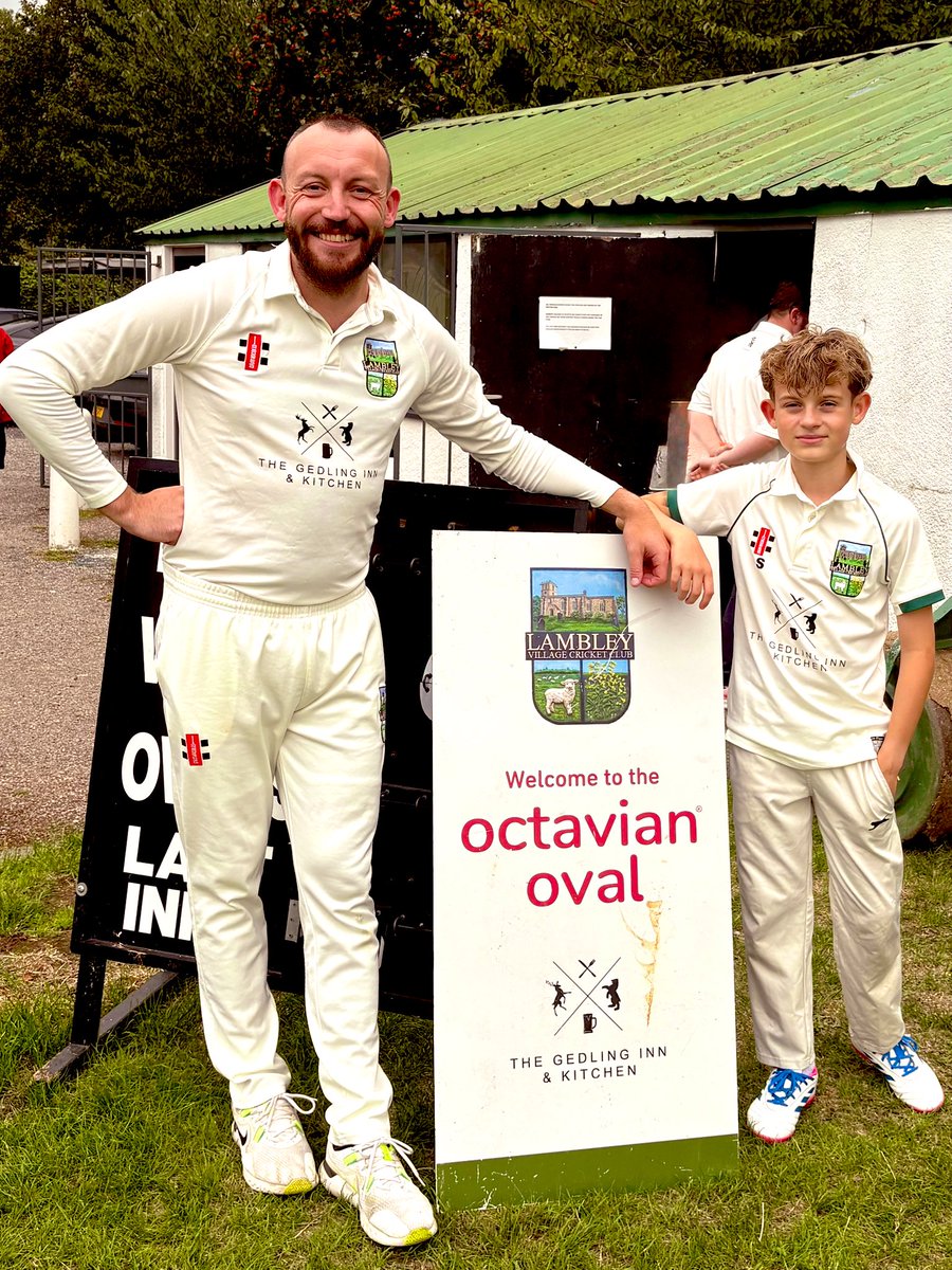 There might be better feelings in sport than playing in the same team as your lad, but I’m yet to find it… 🏏

Good win for <a href="/CP_Central_Hub/">Community Protection Central Hub</a> against <a href="/NottmLibraries/">Nottingham City Libraries</a> up at Lambley Lane this evening - 1-17 for Lubo and 31 red for the old man. 

Needs to tuck his shirt in, mind.
